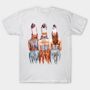 Native American Back Women #2 T-Shirt